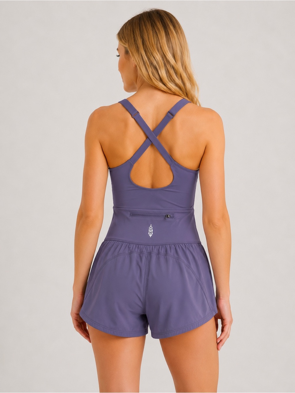 FP Movement Righteous Runsie Workout Romper with Built-In Shorts XS 25731 - Picture 2 of 14